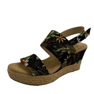 White Mountain Women’s Tropical Print Wedges Size 7